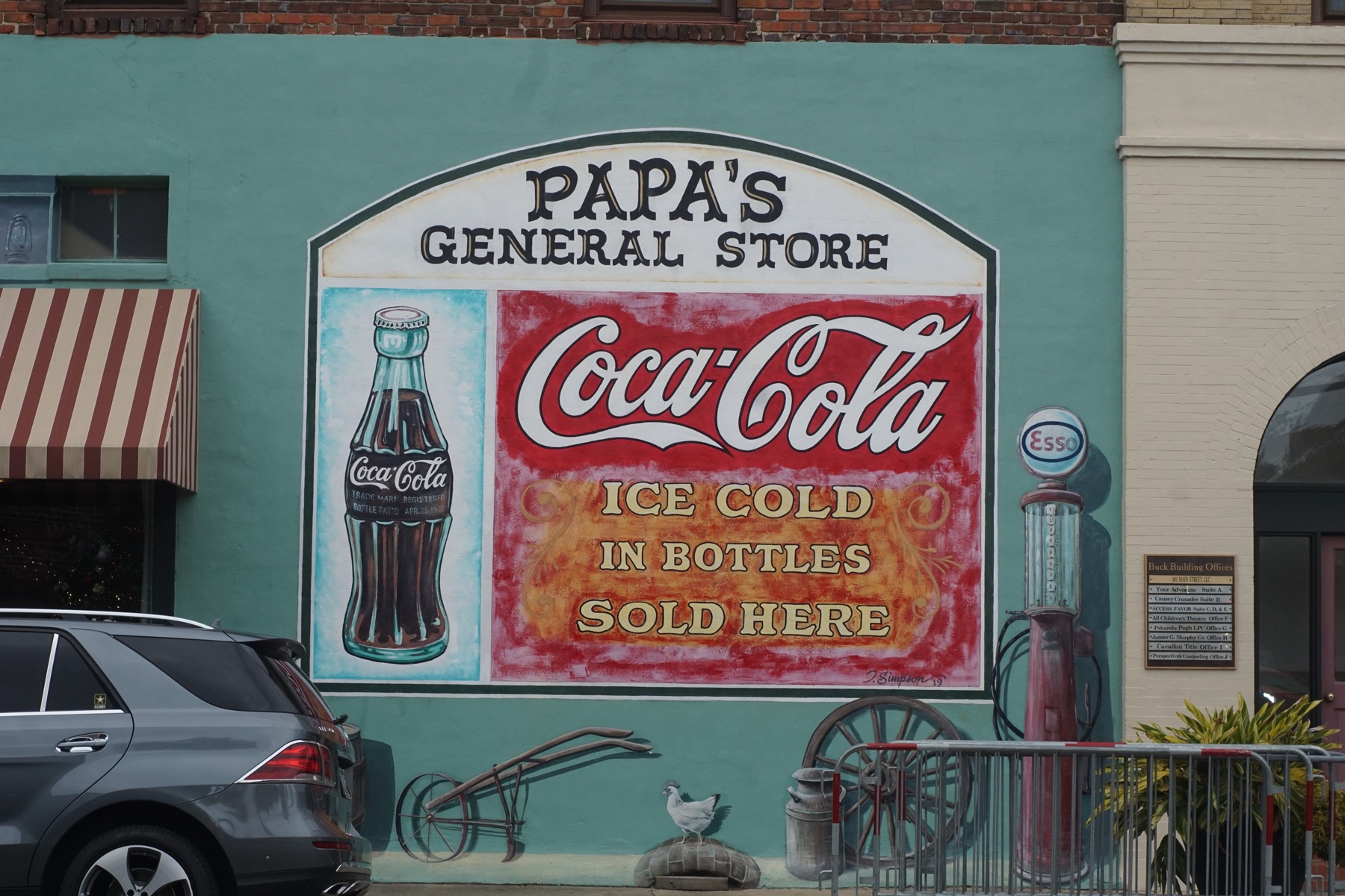 Conway, South Carolina — historic downtown at golden hour, Papa's General Store storefront